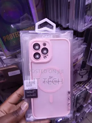 Pink Classic MagSafe Transluscent Case Designed for iP 12 Pro Max