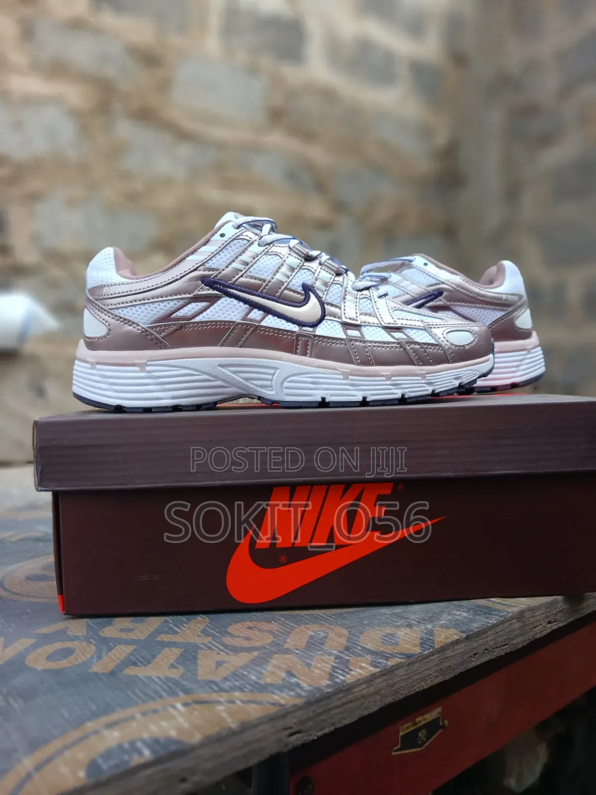 The Nike P-6000 the White/Purple Dynasty/Light Violet Ore