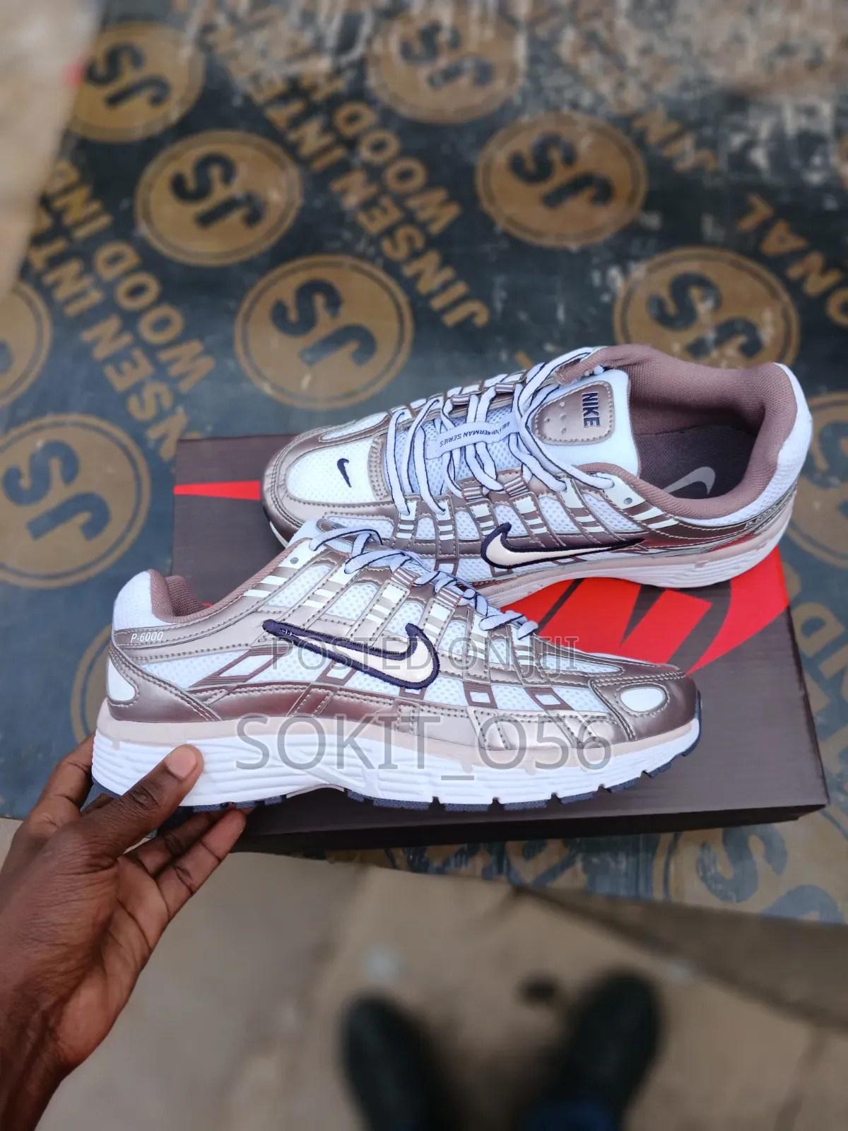 The Nike P-6000 the White/Purple Dynasty/Light Violet Ore
