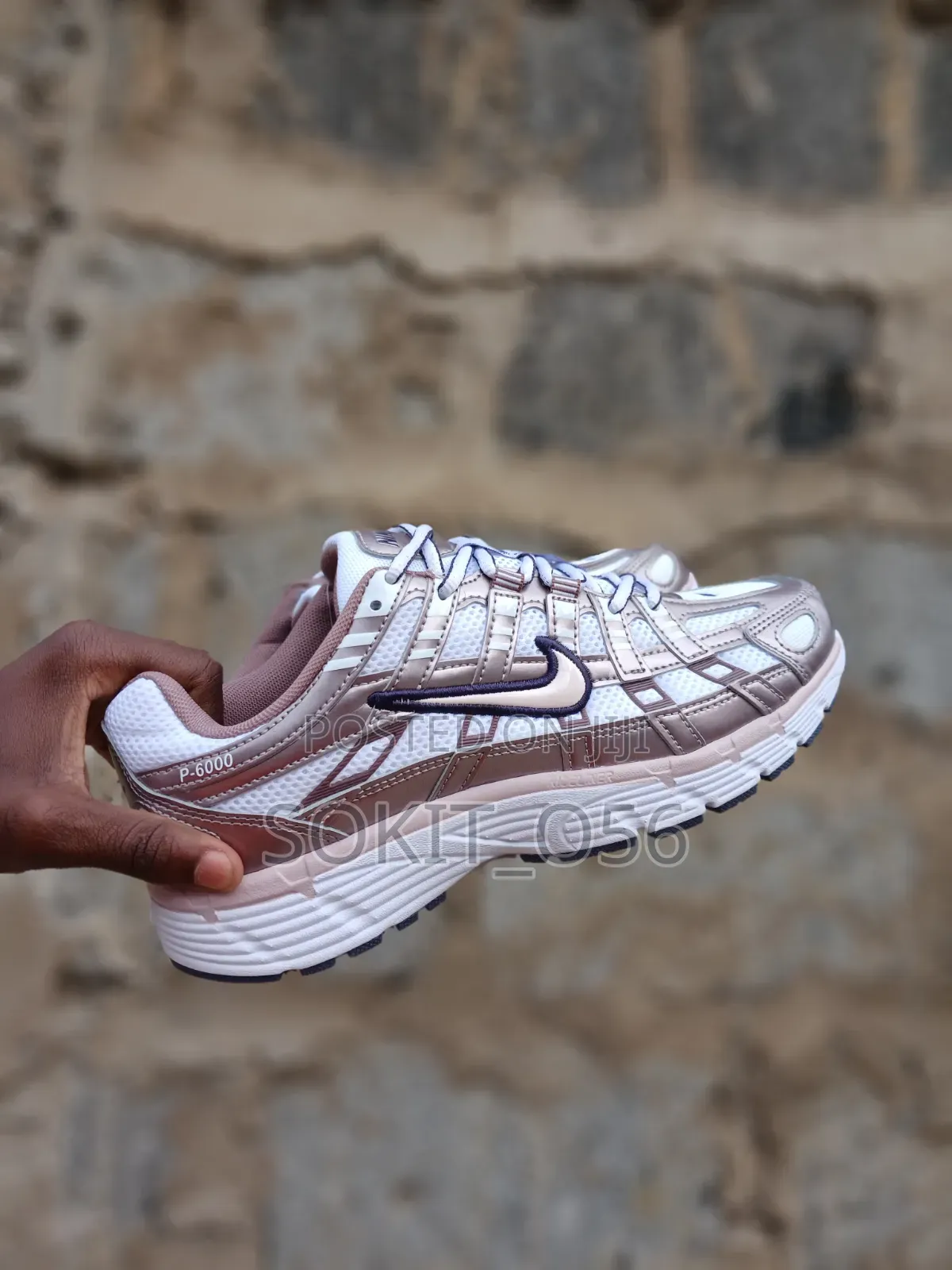 The Nike P-6000 the White/Purple Dynasty/Light Violet Ore