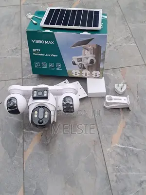 V380 4G Solar CCTV Camera 4-Lens PTZ – Smart Outdoor Security