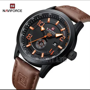 NAVIFORCE NF9229 Stealth Black Vibrant OrangeRugged Elegance