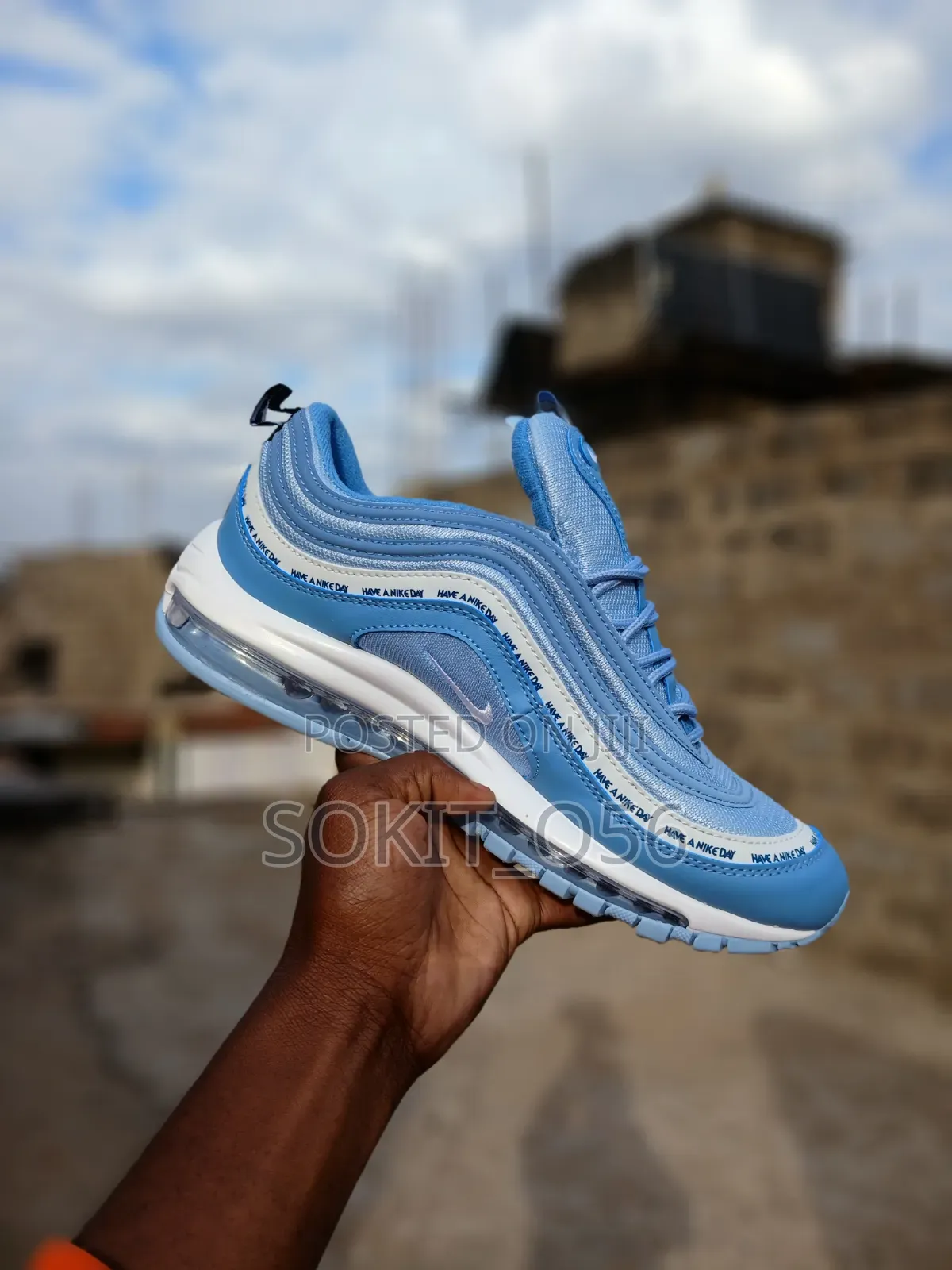 Light Blue Nike Air Max 97 “Have a Nike Day” Sneakers
