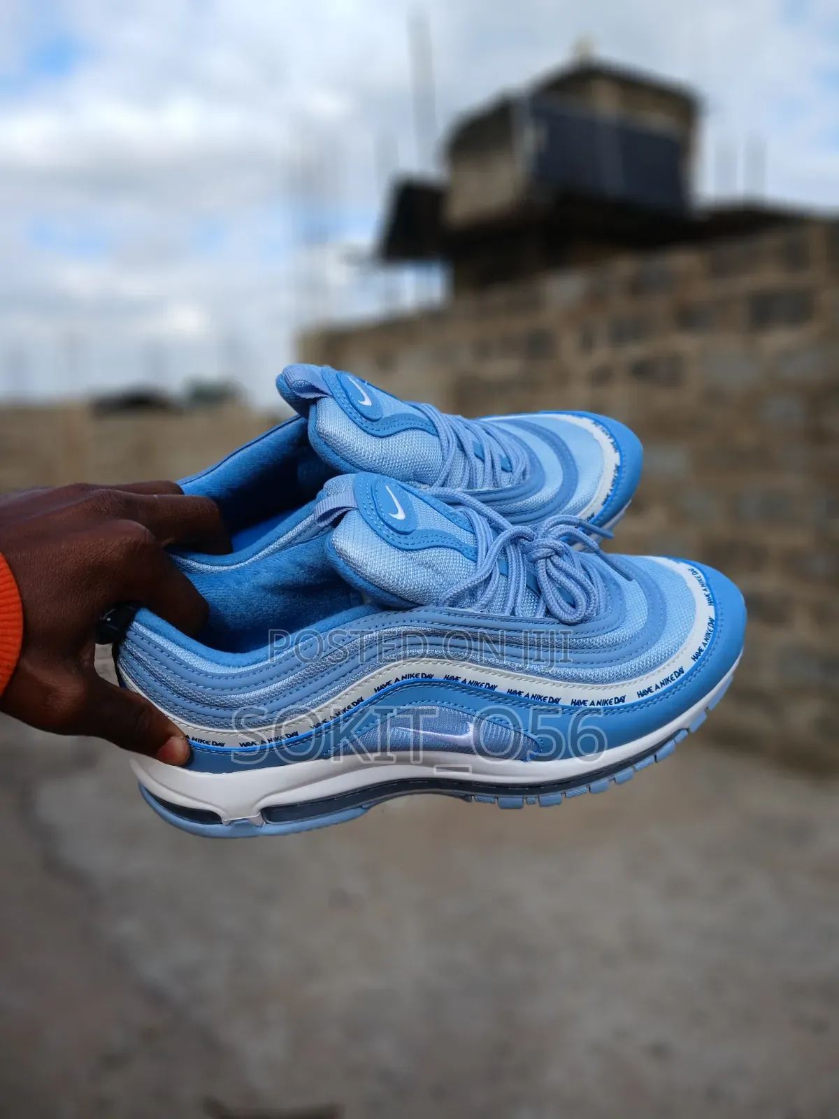 Light Blue Nike Air Max 97 “Have a Nike Day” Sneakers