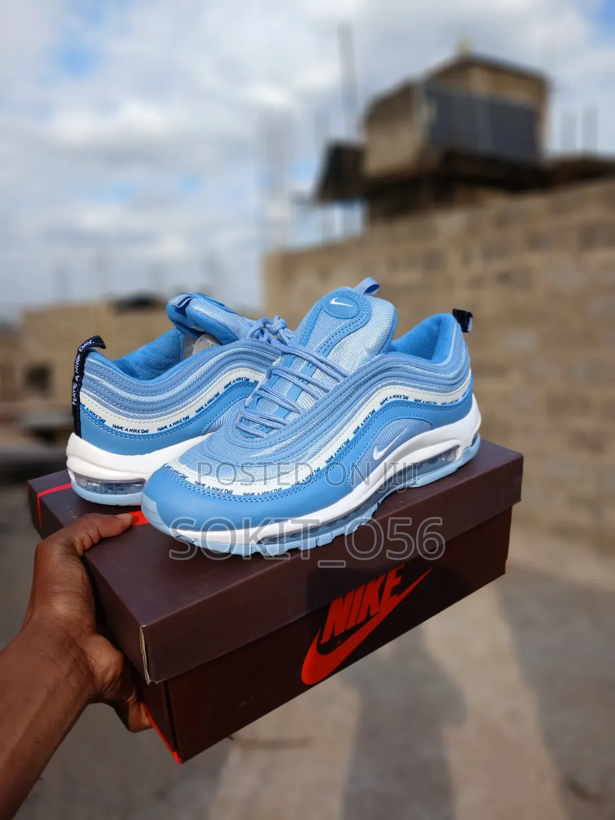 Light Blue Nike Air Max 97 “Have a Nike Day” Sneakers