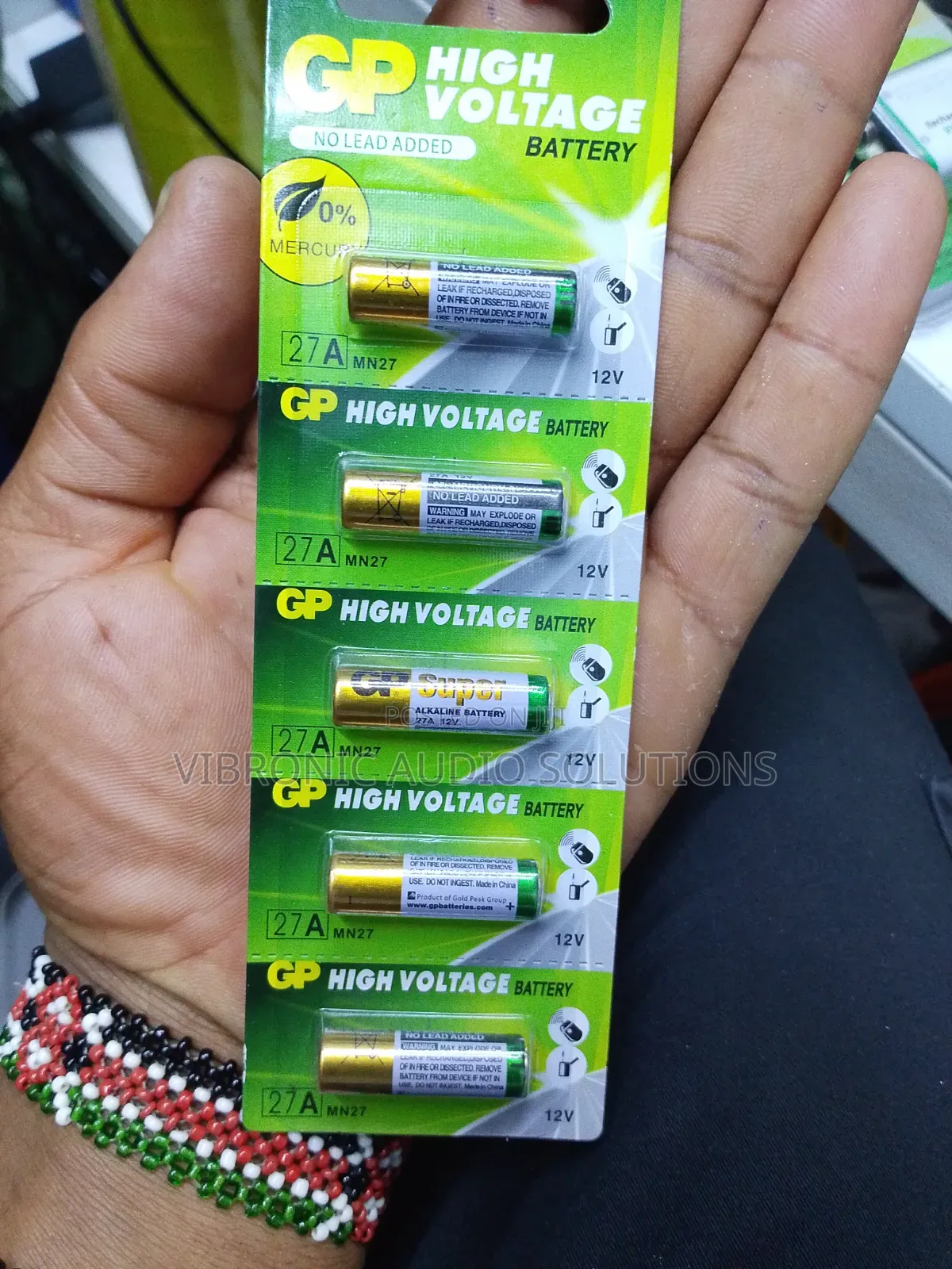 Gp 5pcs 27A Super Alkaline Batteries 12V High