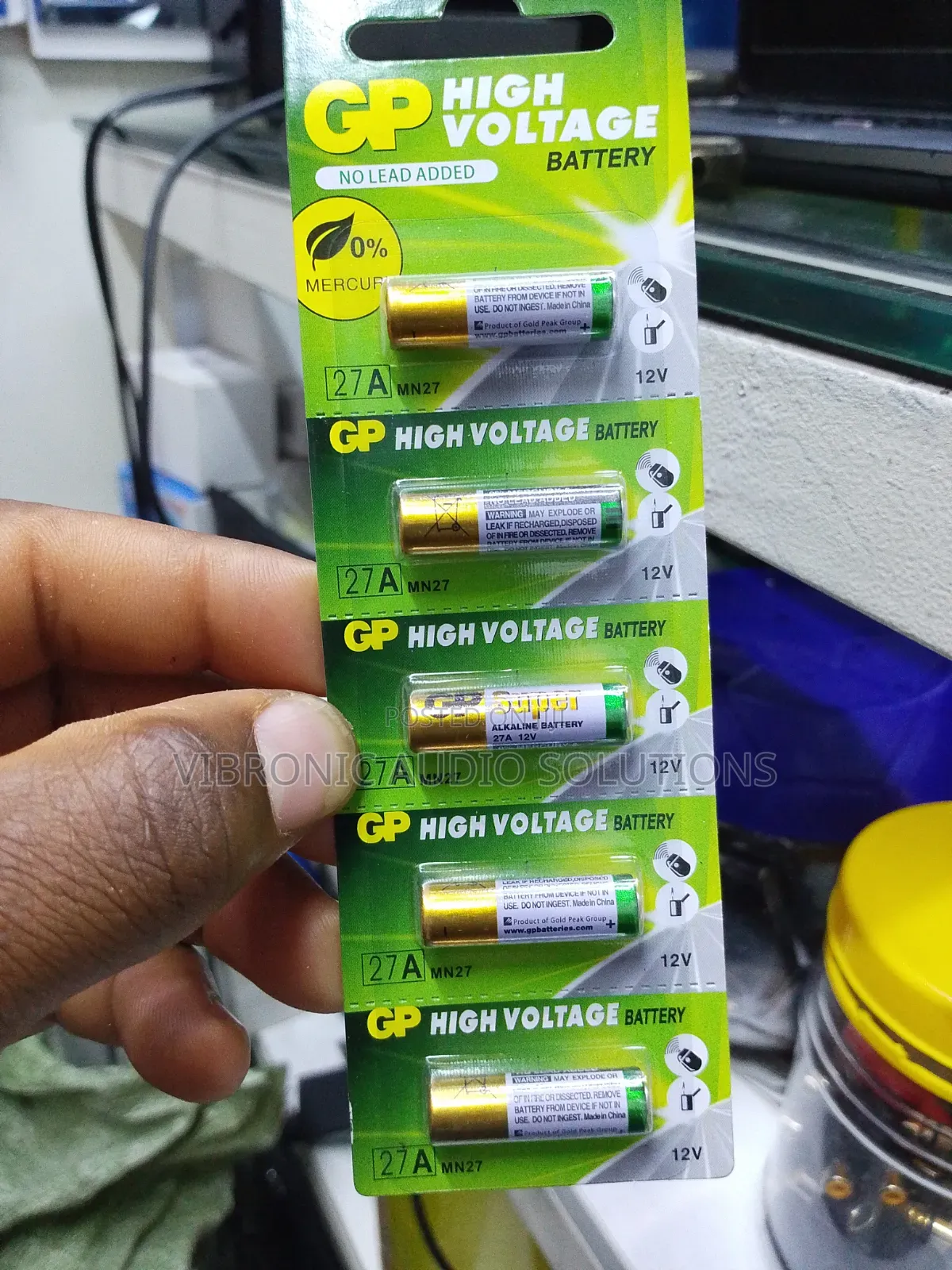 Gp 5pcs 27A Super Alkaline Batteries 12V High