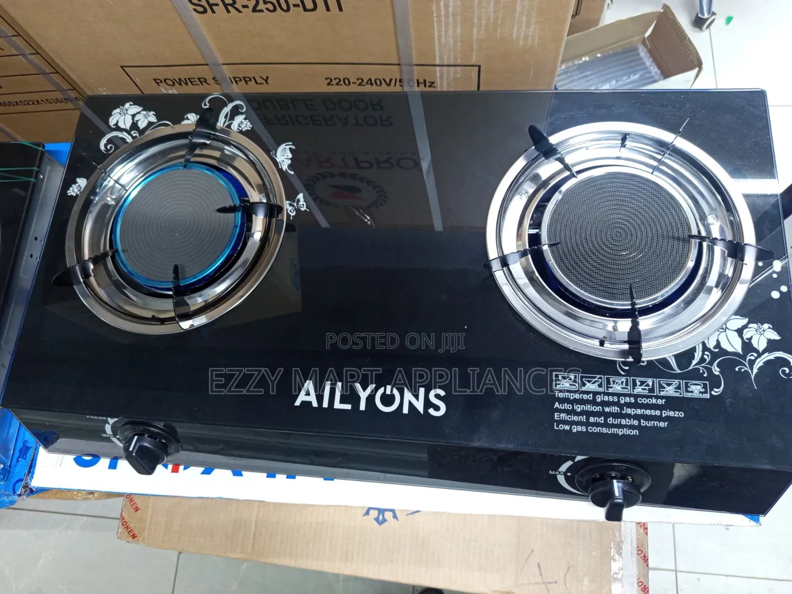 Ailyons Infrared 2 Burner Gas Cookers
