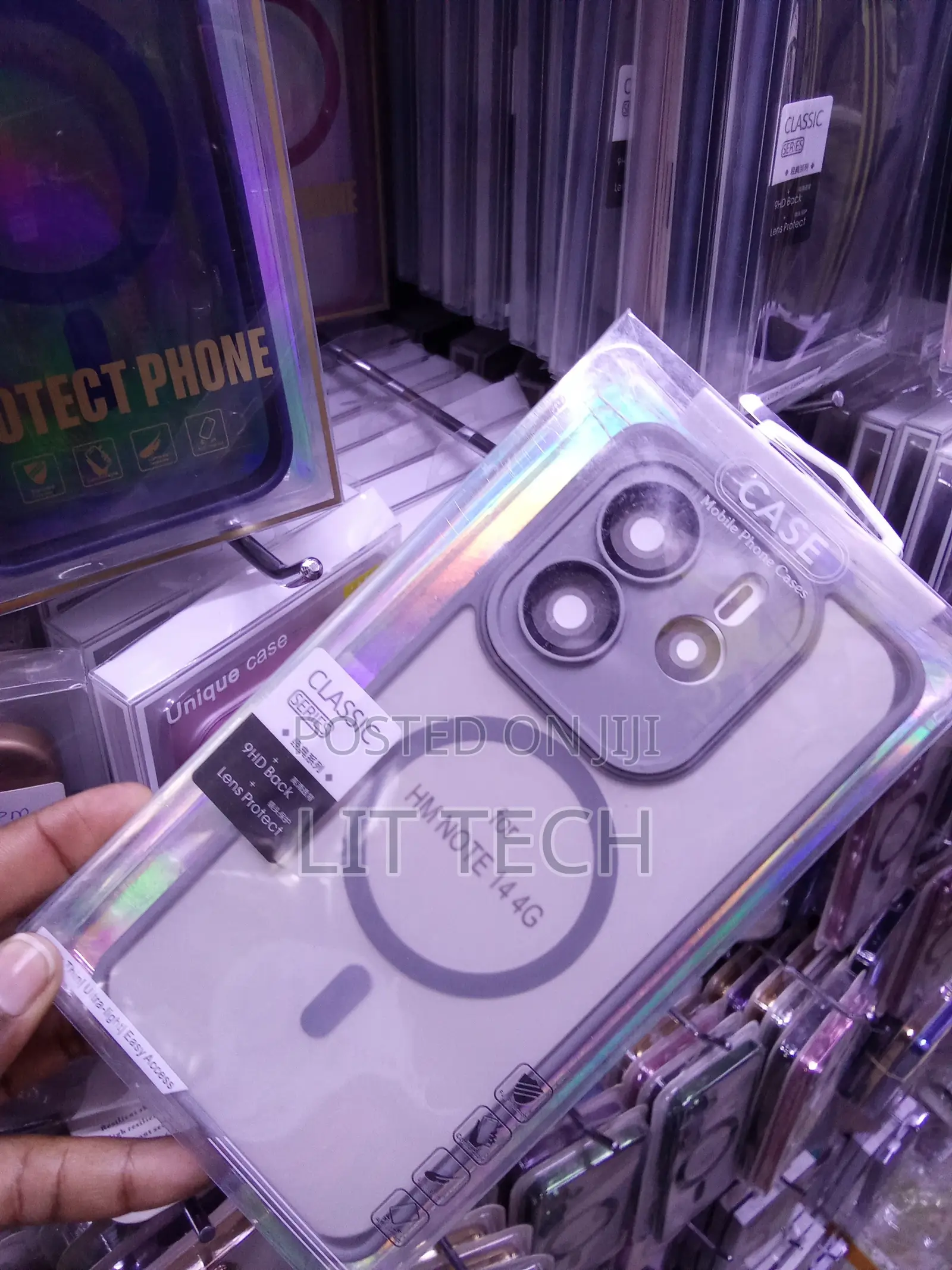 Grey MagSafe Transluscent Case Designed for Xiaomi Redmi Note 14 4G