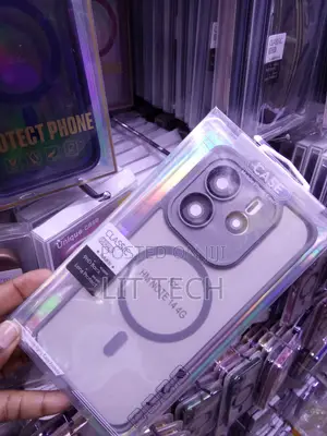 Grey MagSafe Transluscent Case Designed for Xiaomi Redmi Note 14 4G