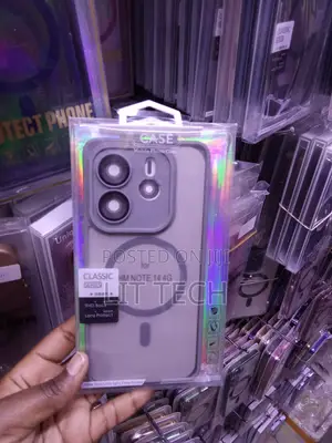 Grey MagSafe Transluscent Case Designed for Xiaomi Redmi Note 14 4G