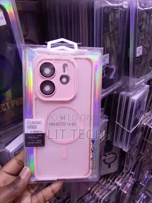 Pink Classic MagSafe Transluscent Case for Xiaomi Redmi Note 14 4G
