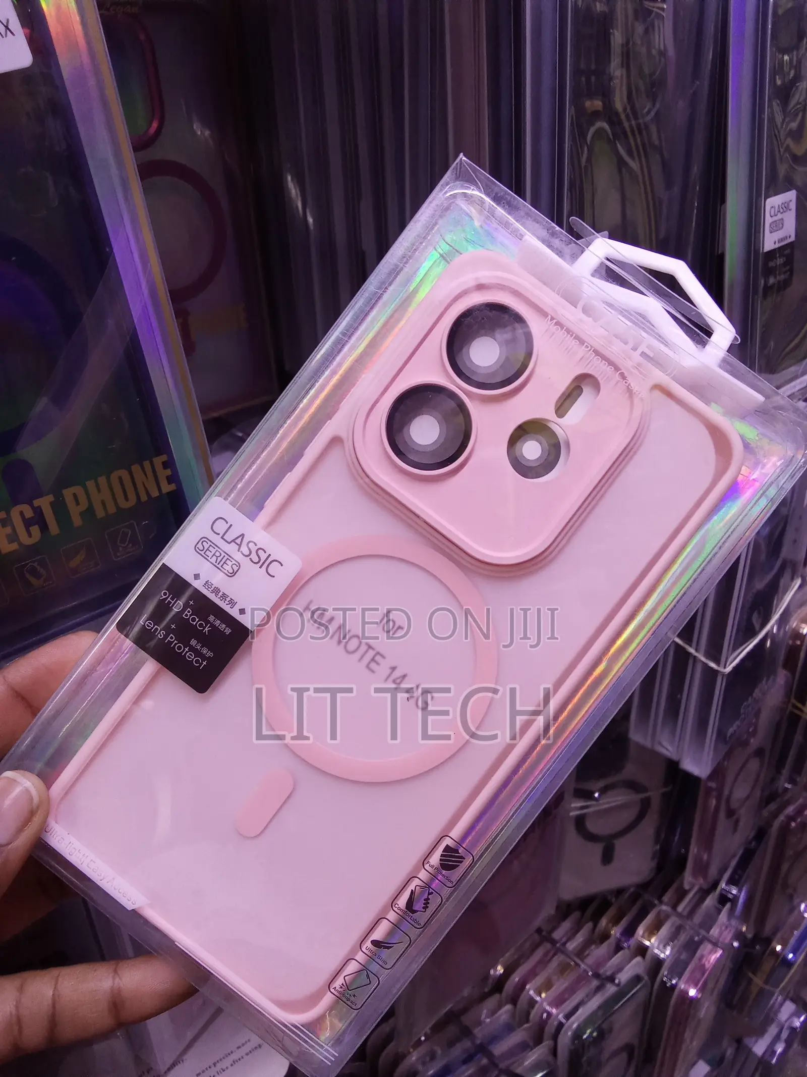 Pink Classic MagSafe Transluscent Case for Xiaomi Redmi Note 14 4G