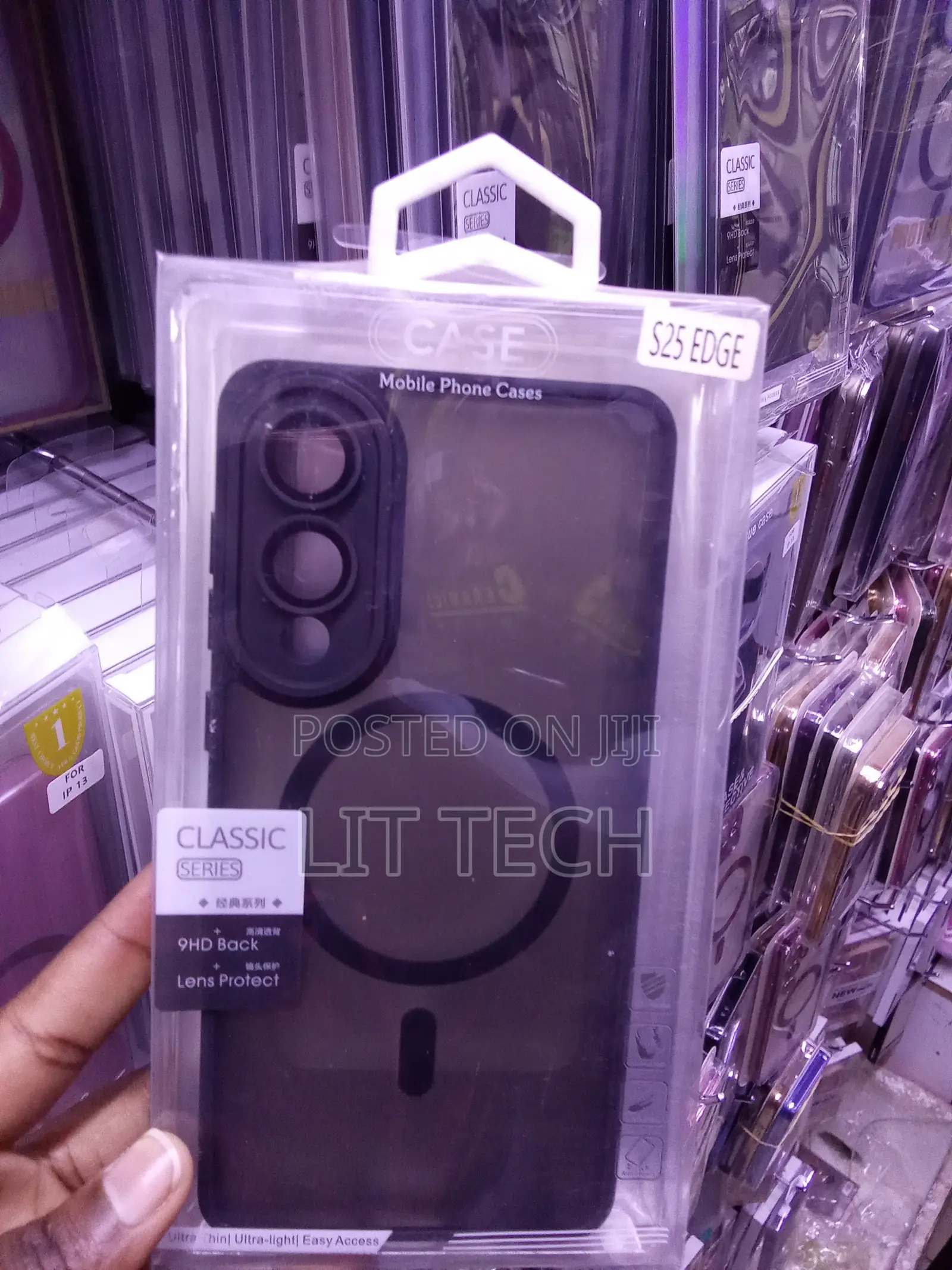 Black MagSafe Matte Case Explicitly for Samsung Galaxy S25 EDGE