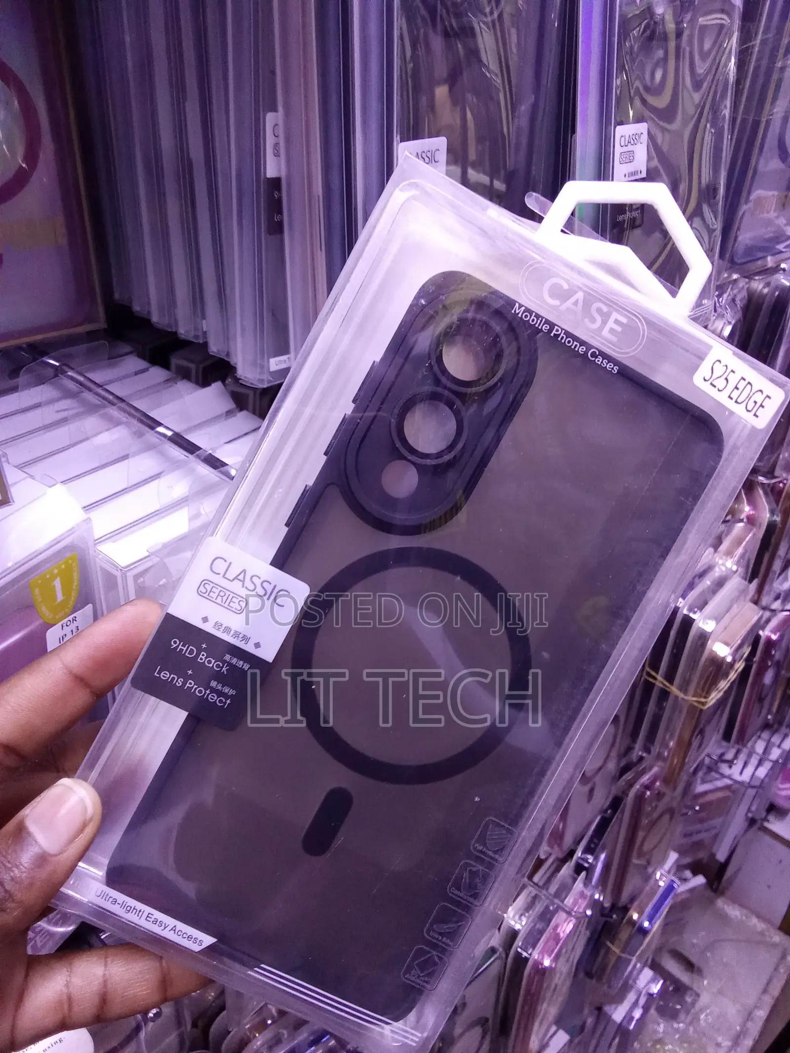 Black MagSafe Matte Case Explicitly for Samsung Galaxy S25 EDGE