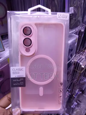 Pink MagSafe Transluscent Case Explicitly Configured for S25 EDGE