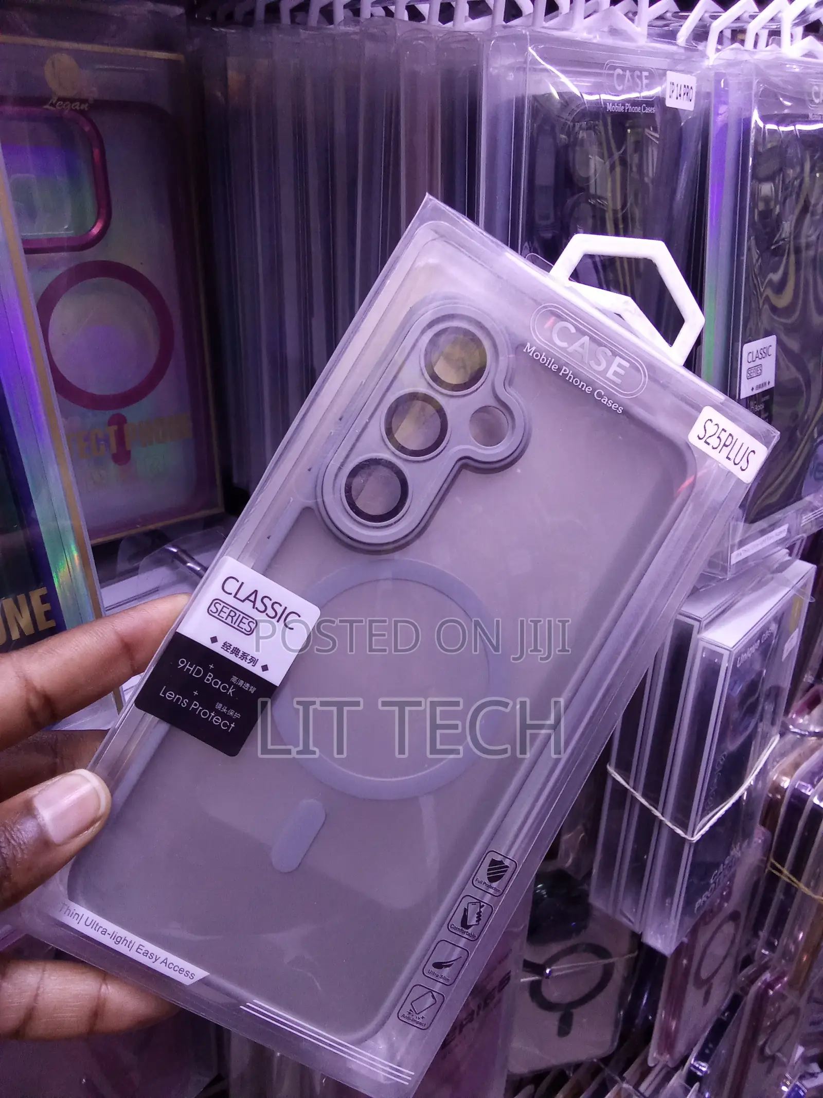 Grey Classic MagSafe Transluscent Case for Samsung Galaxy S25 Plus