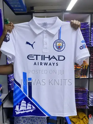 White Man City Polo Jersey – Premium Quality Football Shirt
