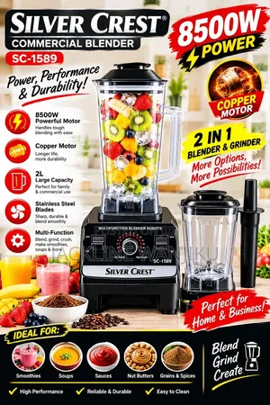 *8500 Watts Silver Crest Commercial Blender*