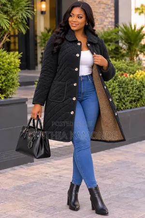 Velvet and Puffy Trenchcoat