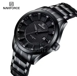 NAVIFORCE NF8032 Waterproof Analog Watch With Calendar Display