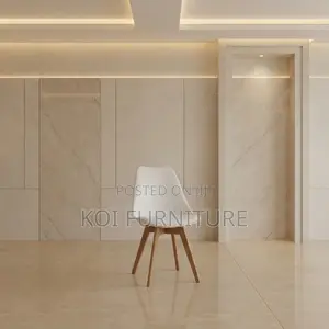 Dining Chairs; White Armless Ergonomic Eames Dining Seat