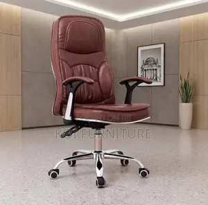 Office Chairs; Recliner Brown Leather Modern Chairs
