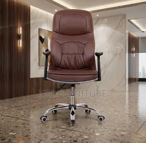 Office Chairs; Recliner Brown Leather Modern Chairs