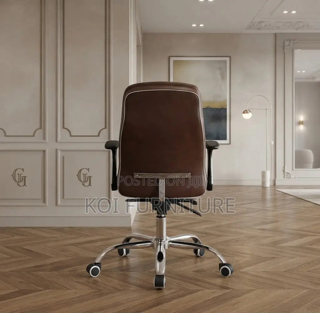 Office Chairs; Recliner Brown Leather Modern Chairs
