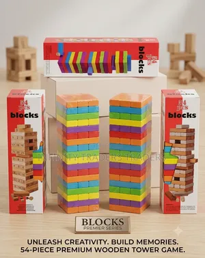 Coloured Jenga Blocks
