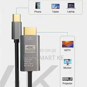 at 60Hz Type-C to HDMI Cable - For Gaming, Laptops, Phones Smart TVs
