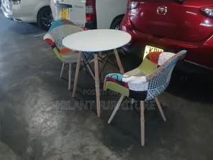 Modern 2-Seater Patchwork Café Dining Set / Two-Seater Bistro Set