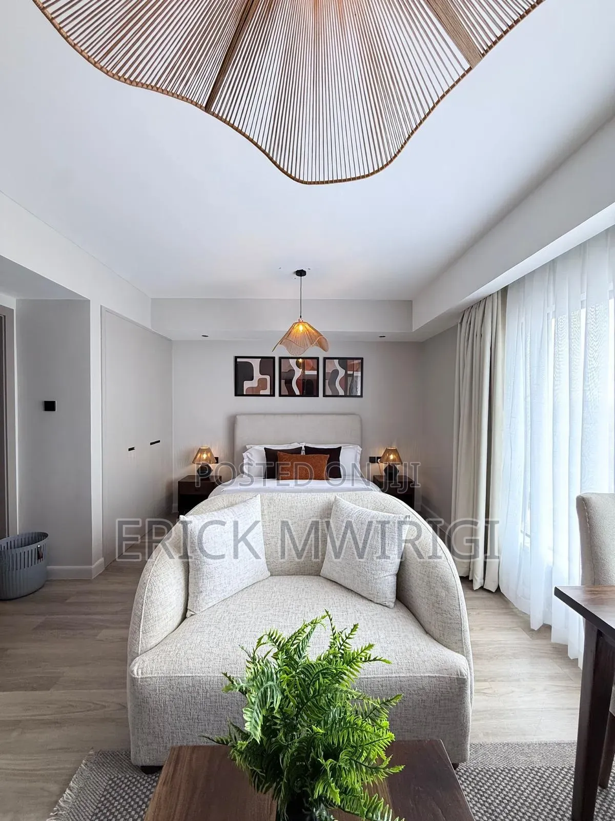 Furnished Studio Apartment in Milimani for rent