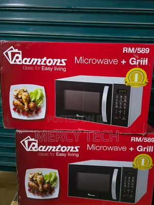 Ramtons 23L Microwave With Grill (RM589, Silver)