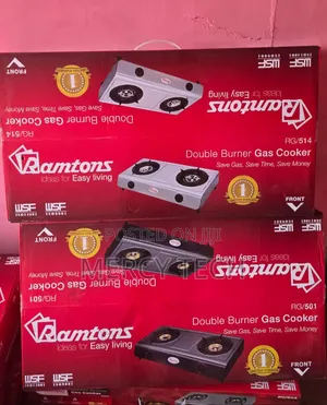 Ramtons RG/514 2-Burner Gas Cooker (Stainless Steel, Silver)