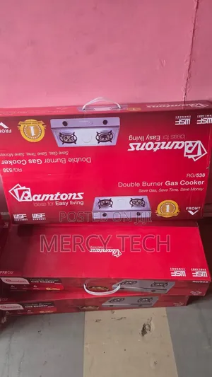 Ramtons RG/538 Double Burner Gas Cooker