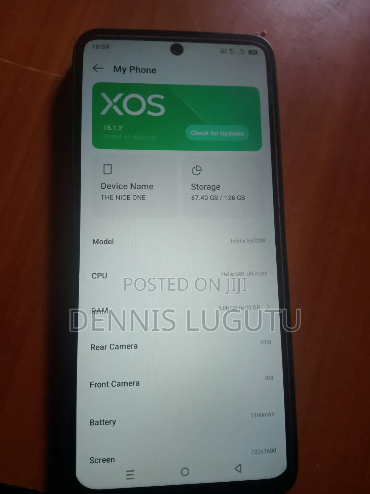 Infinix Hot 60i 128 GB Gray