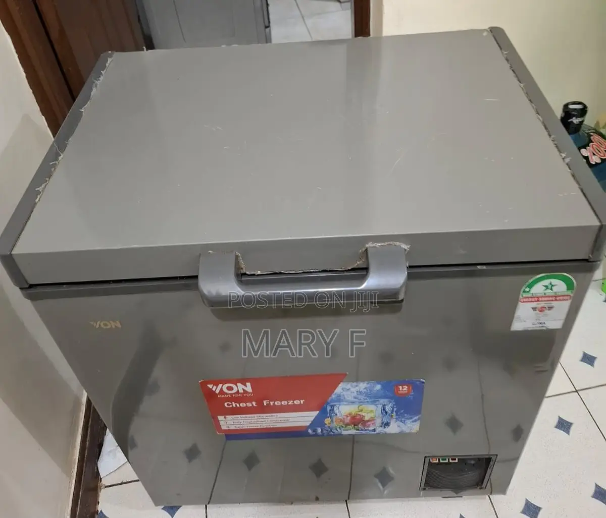 Von Chest Deep Freezer 150l