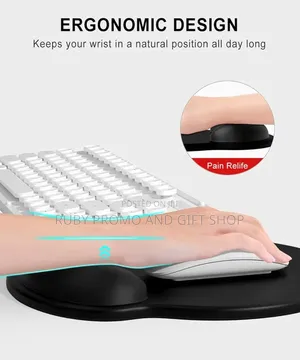 Silicone Mouse Pad With Wrist Rest Support