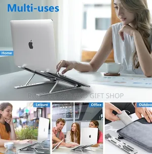 Portable Adjustable Mettalic Laptop Stand
