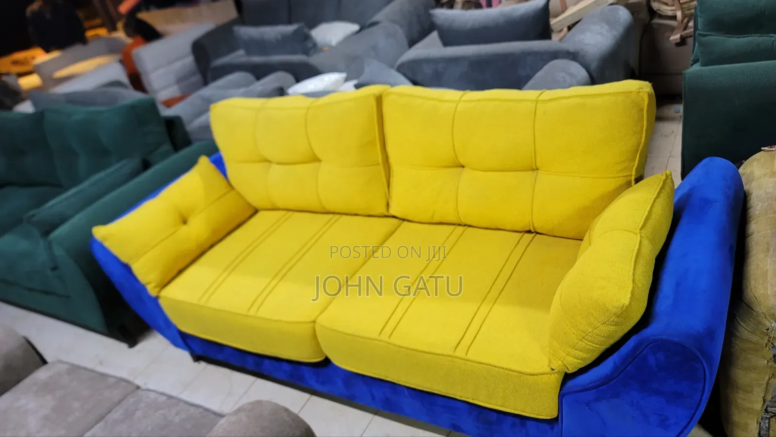 Mastered Yello Butterfly Sofa