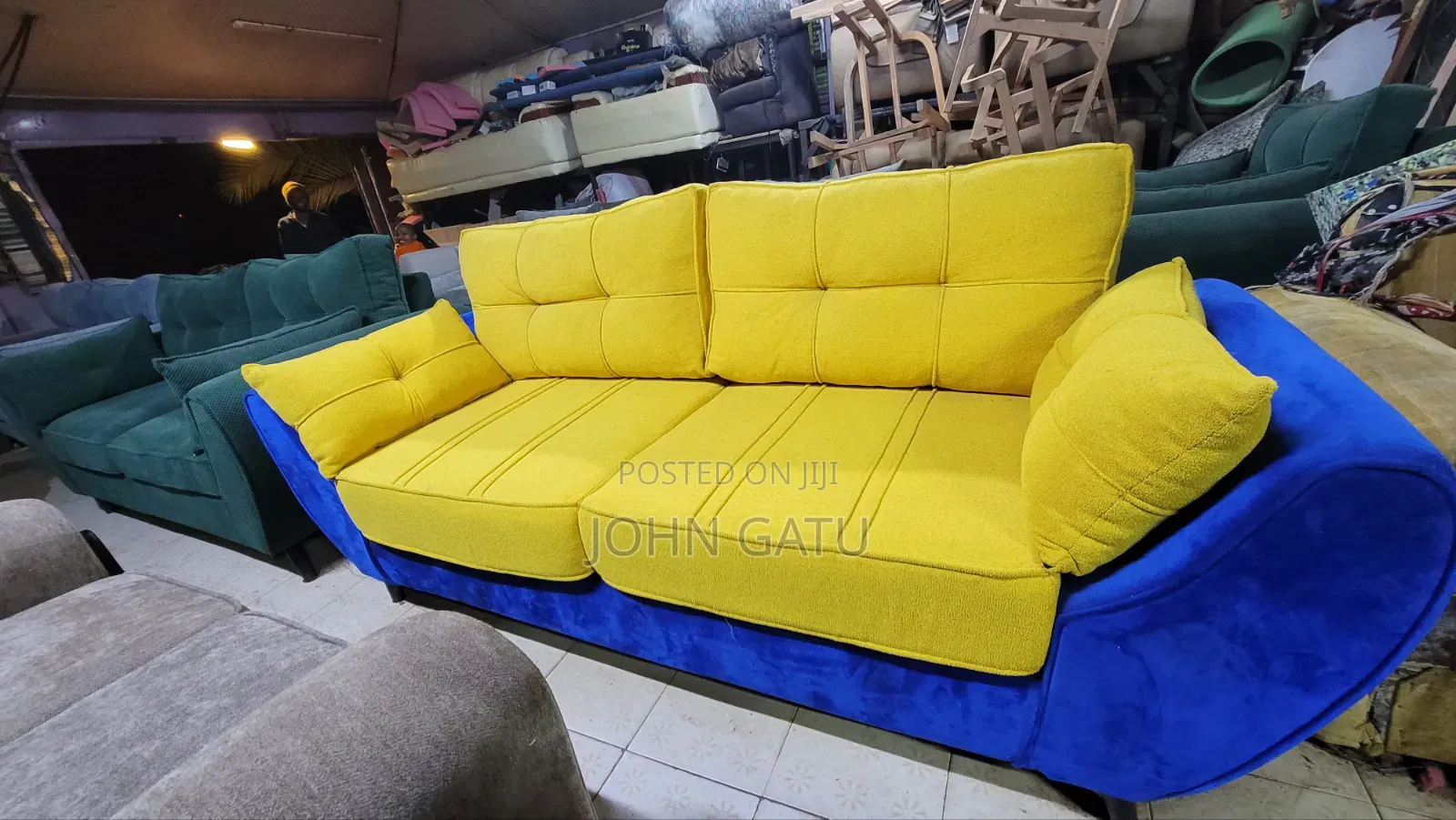 Mastered Yello Butterfly Sofa