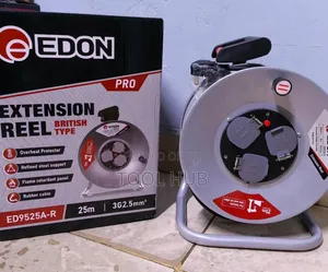 QEDON PRO ED9525A-R 25m Extension Reel (British Type).