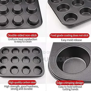 12 Hole Cupcakes Baking Tin Cup Cake Mould