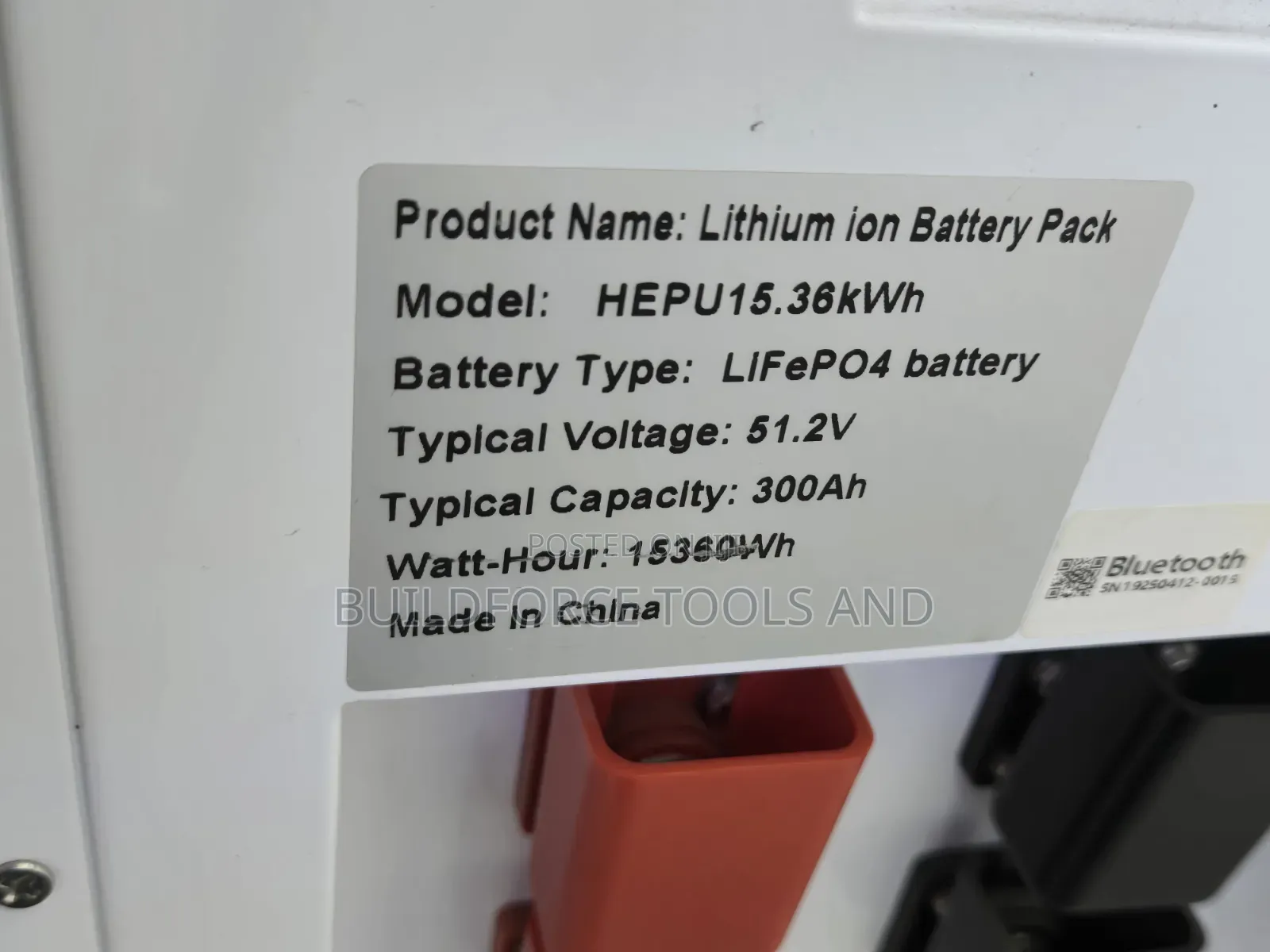 HEPU 15.36kWh 51.2V 300Ah LiFePO4 Lithium-Ion Battery