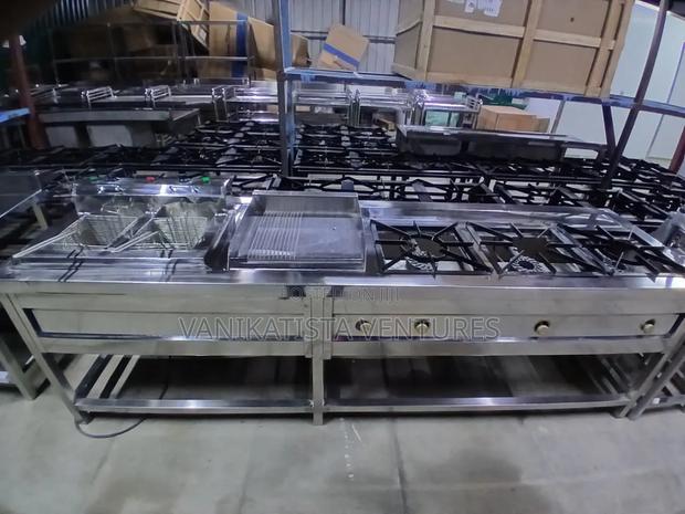 Three Burner Gas Cooker Combined Jiko