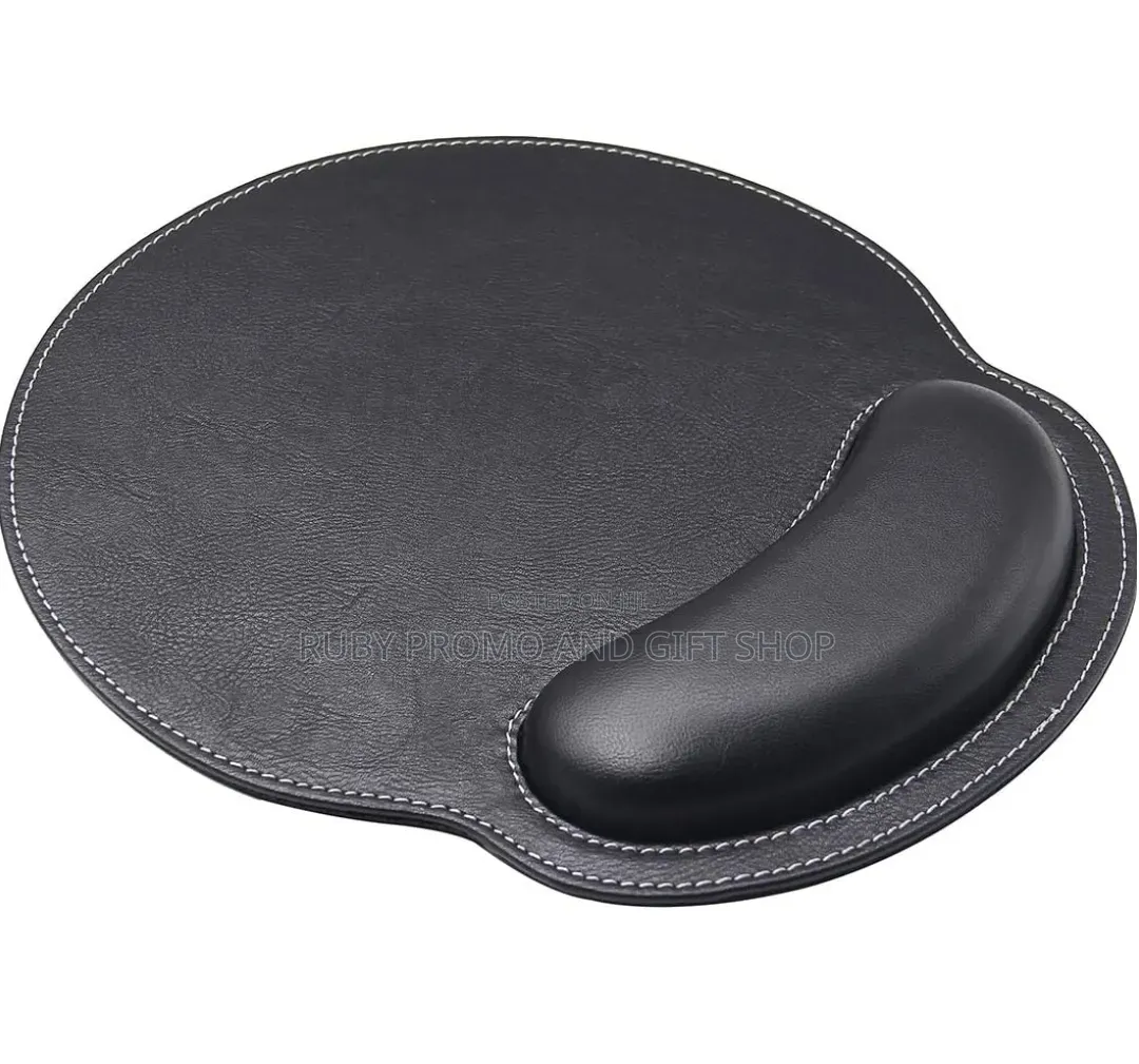 Mouse Pad Leather With Wrist Rest Support