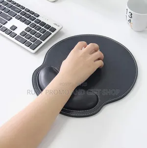 Mouse Pad Leather With Wrist Rest Support