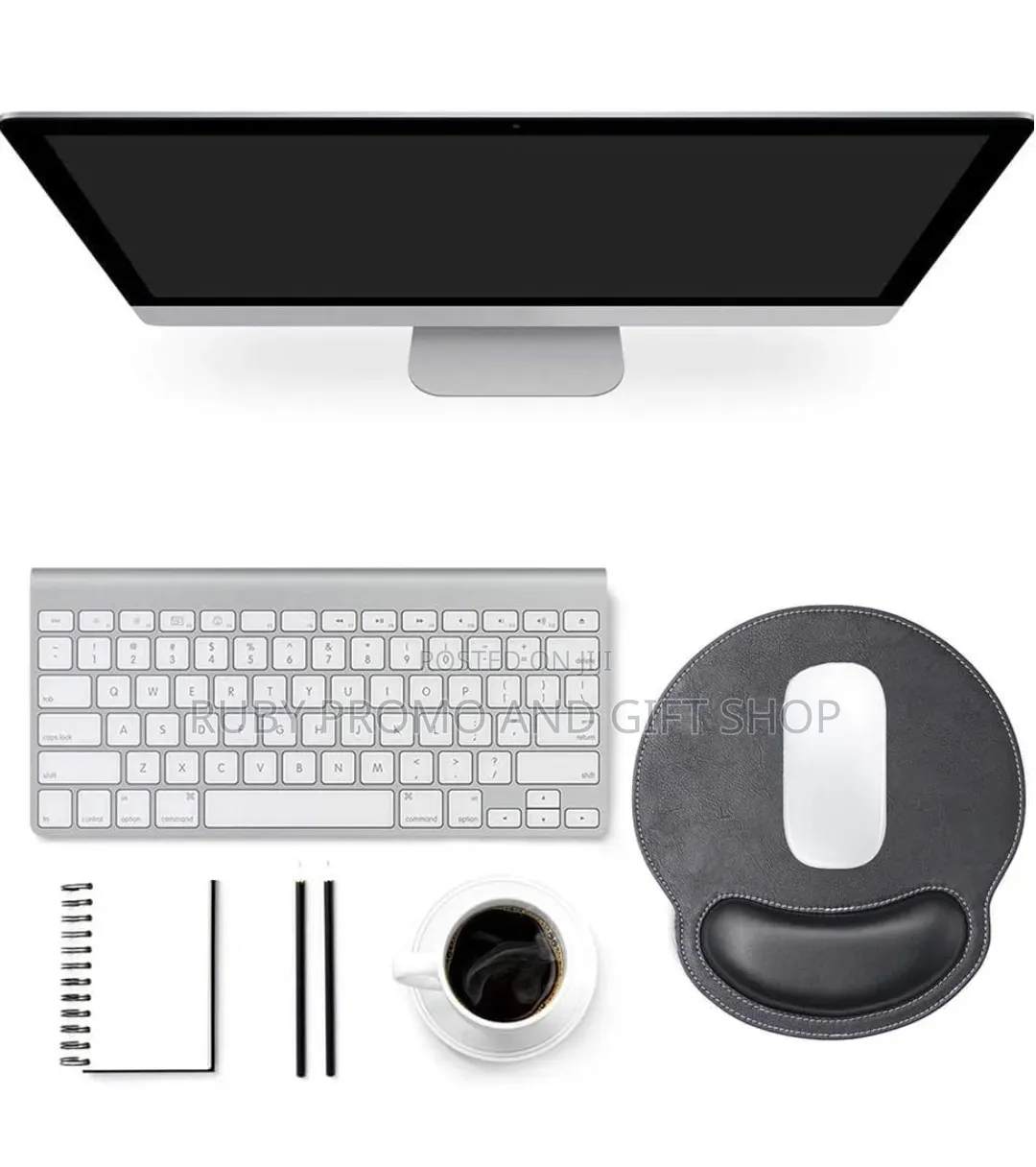 Mouse Pad Leather With Wrist Rest Support