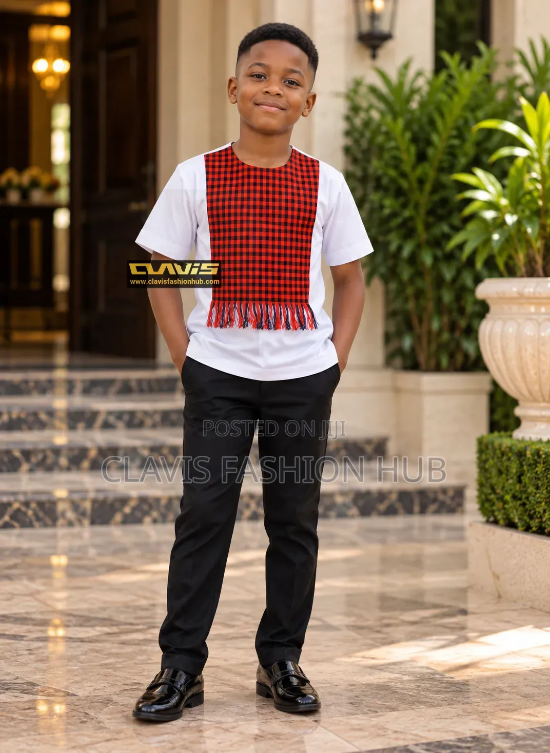 Maasai Boys Shirt and Shuka. Available